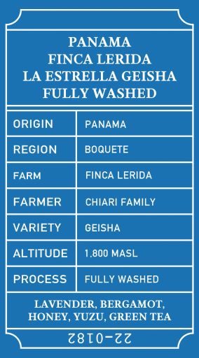 Panama Finca Lerida Geisha Washed