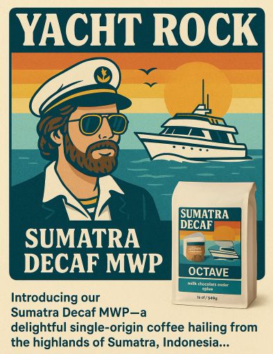 "Yacht Rock" - Sumatran MWP Decaf, Organic