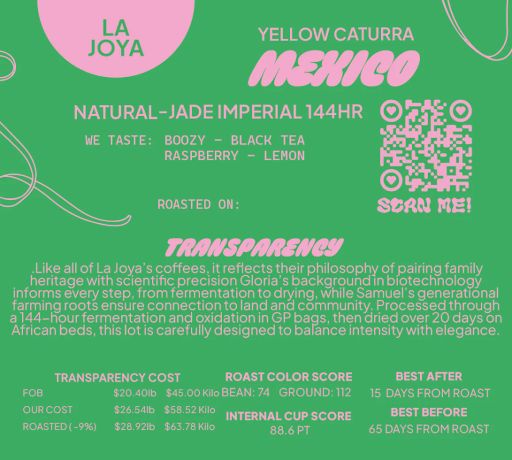 MEXICO Yellow Caturra NATURAL Jade Imperial