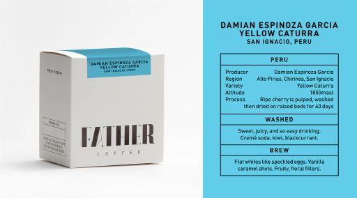 Damian Espinoza Garcia Yellow Caturra, San Ignacio, Peru