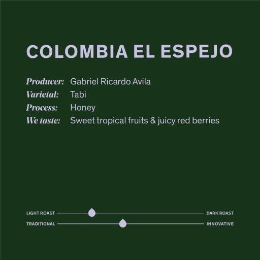 Colombia El Espejo-Tabi Honey