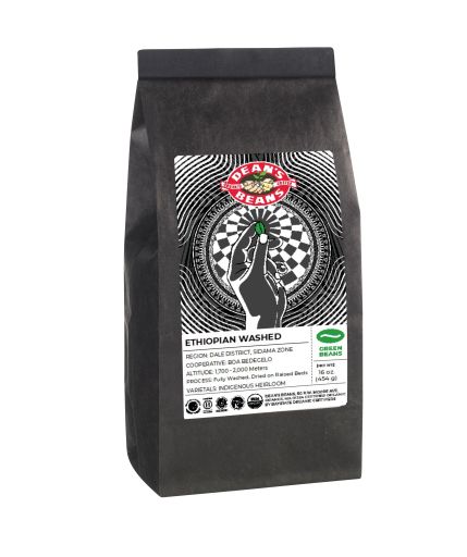 Organic Ethiopian Washed Green Coffee (Unroasted)