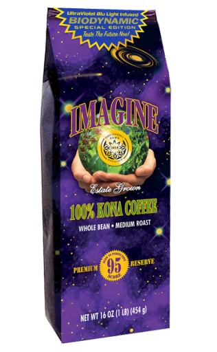 100% Kona Coffee UltraViolet Blu Light Infused (Special Edition), Medium Roast