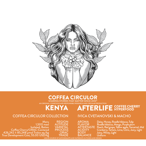 KENYA Coffea Circulor Oxyco Afterlife Coffee Cherry Hyperfood Isolated Batian