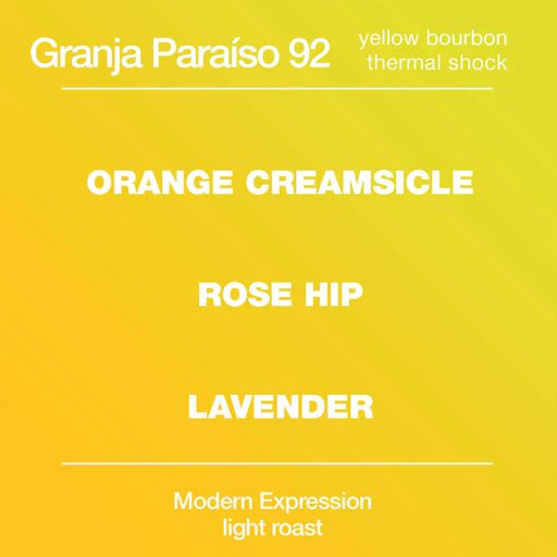 Granja Paraíso 92 Yellow Bourbon