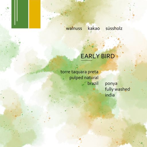 Early Bird – Brasilien/Indien – Pulped Natural & Fully Washed