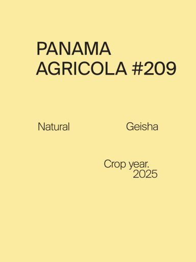 Panama Agricola #209 Geisha Natural