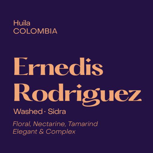 Colombia Ernedis Rodriguez, Washed Sidra
