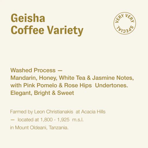 Geisha coffee variety, Leon Christianakis, Tanzania