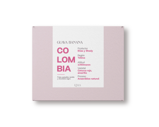 El Vergel. Guava banana. Café de Colombia