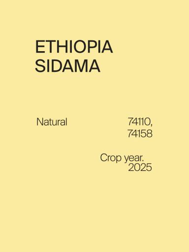 Ethiopia Sidama G2 74110,74158 Natural