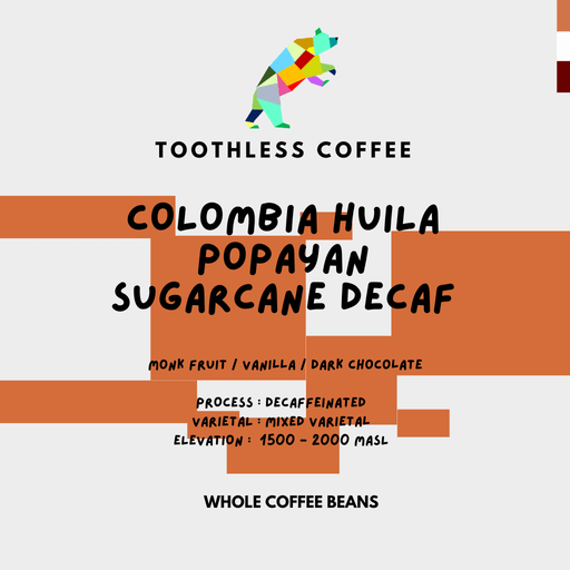 Colombia Huila Popayan Sugarcane Decaf