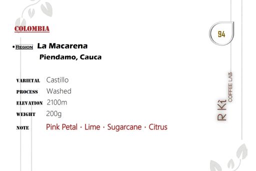 Colombia-La Macarena - Castillo Washed