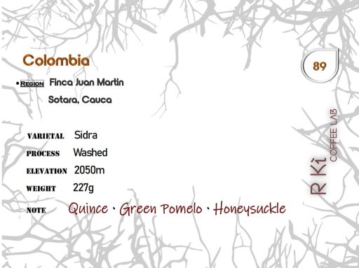 Colombia - Finca Juan Martin - Sidra - Washed