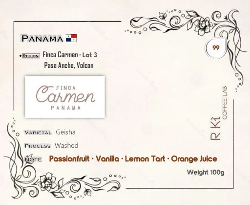Panama Finca Carmen Geisha Washed Lot 3