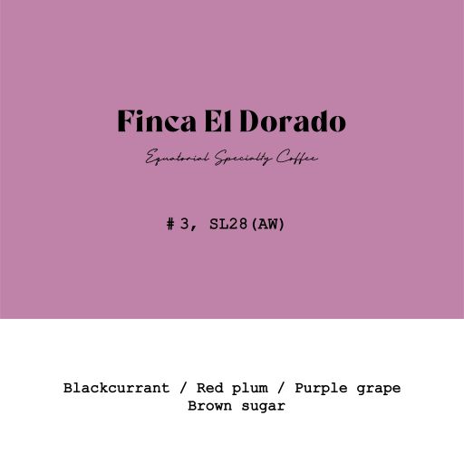 Ecuador El Dorado SL28 Lot3 Light Anaerobic Washed
