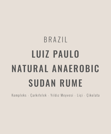 Brazil – Luiz Paulo Natural Anaerobic Sudan Rume