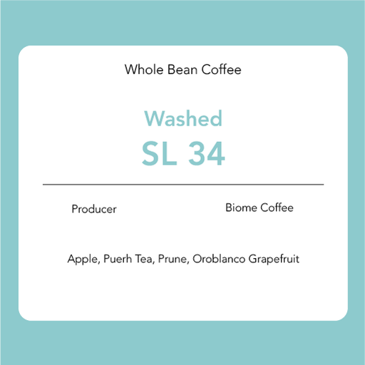SL 34 – Washed: Biome Coffee