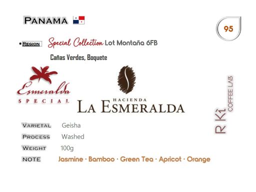 Panama-Hacienda La Esmeralda Special Collection Montaña 6FB Geisha Washed