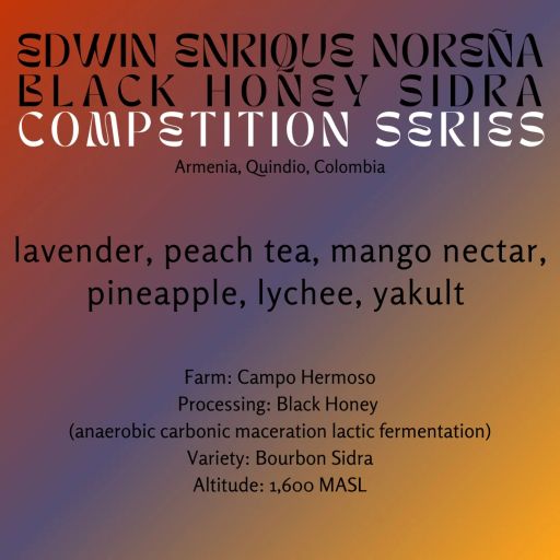 Edwin Enrique Noreña Black Honey Sidra