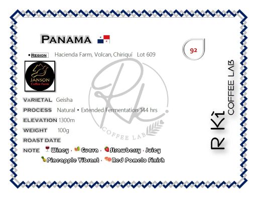 Panama Janson Geisha Natural - Lot 609