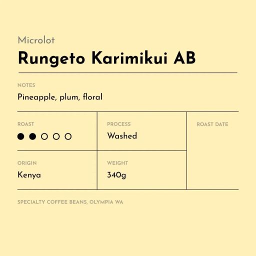 Kenya Rungeto Karimikui AB Microlot