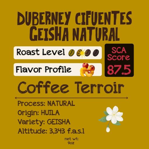 Duberney Cifuentes Geisha Natural