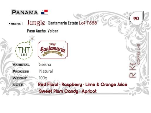 Panama-TNT x Santamaria-Jungle Geisha Natural Lot T558