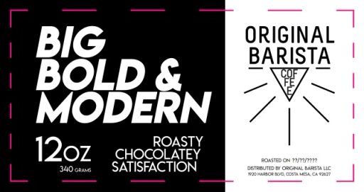 Original Barista - Big Bold Modern - Shockwave Blend