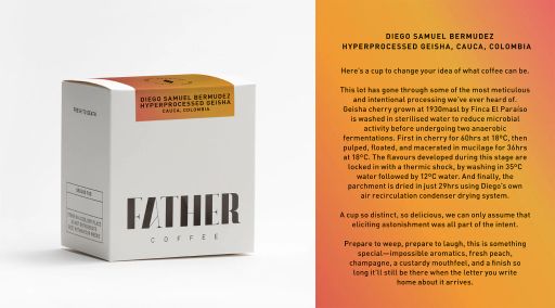 Diego Samuel Bermudez Hyperprocessed Geisha, Cauca, Colombia