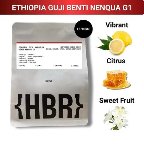 Ethiopia Guji Benti Nenqua G1 - Espresso