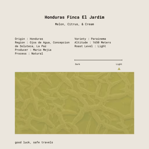 Honduras Finca El Jardim Parainema Natural