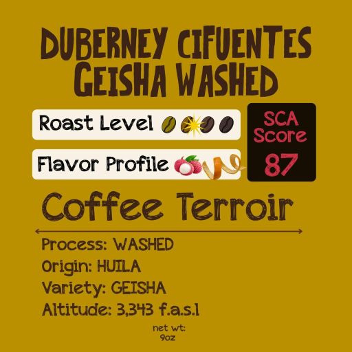 Duberney Cifuentes GEISHA Washed