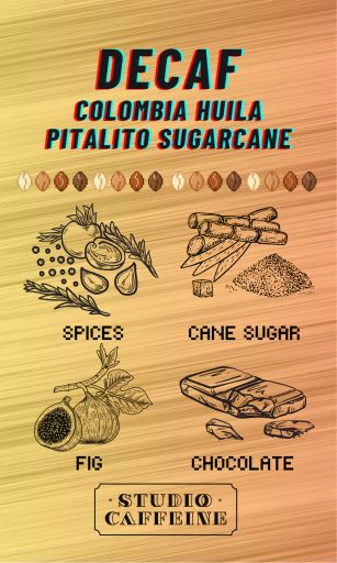 Colombia Huila Pitalito Sugarcane Decaf Supremo