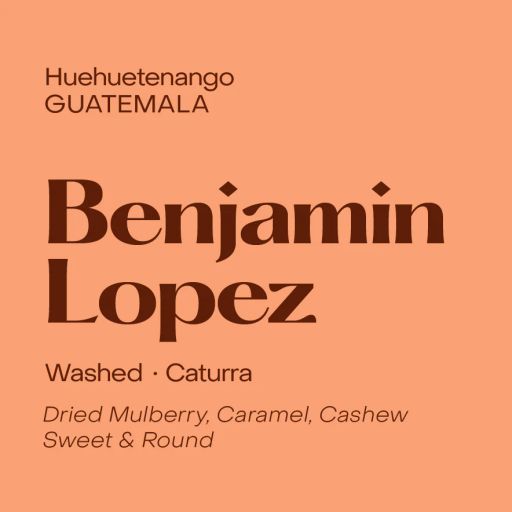 Guatemala Benjamin Lopez, Washed Caturra