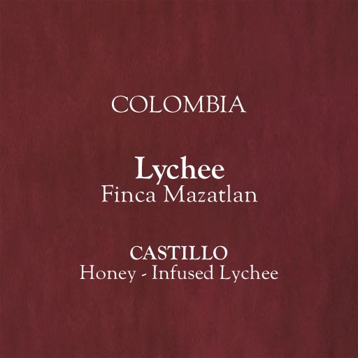 Colombia, Finca Mazatlan. CASTILLO, Honey - Infused Lychee.