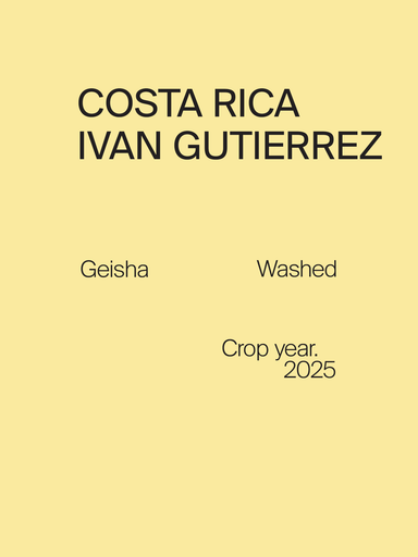 Costa Rica Ivan Gutierrez Geisha Washed