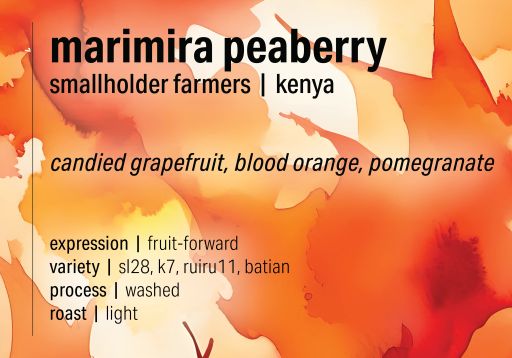 Kenya Peaberry - Marimira