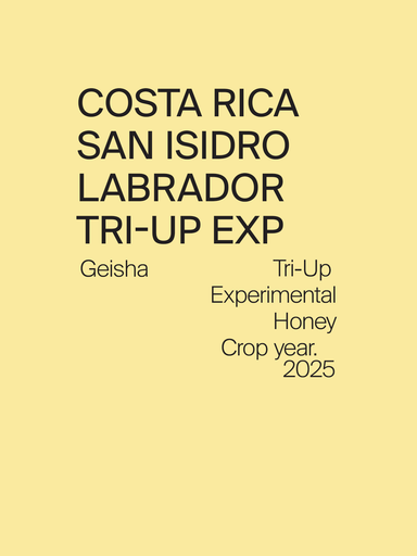 Costa Rica Labrador Geisha Tri-Up Experimental Honey