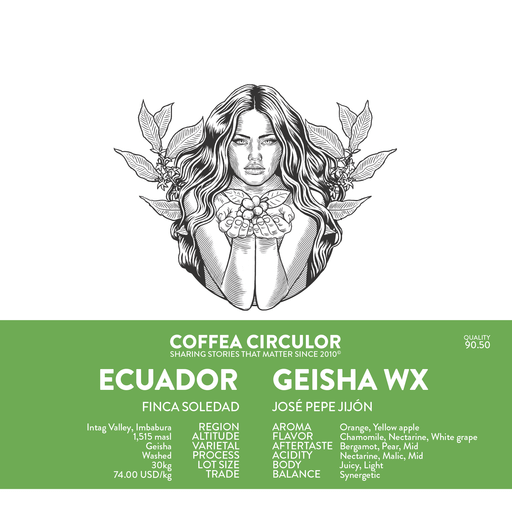 ECUADOR Finca Soledad Pepe Geisha Washed WX