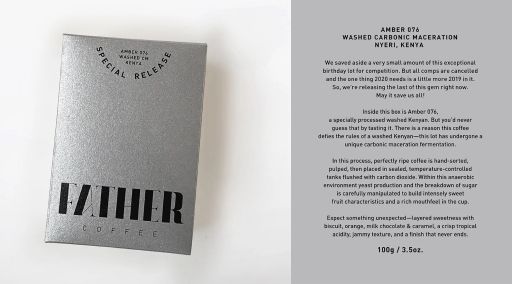 Thageini Amber 076, Washed Carbonic Maceration, Kenya