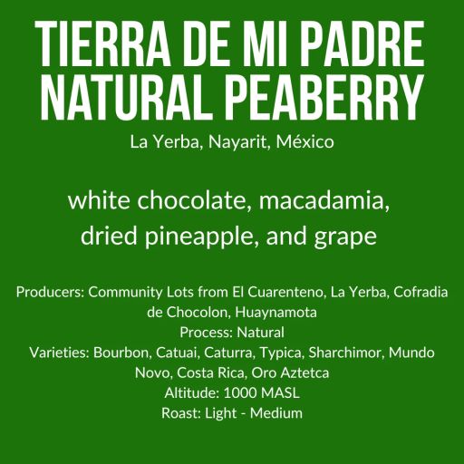 Tierra de Mi Padre, Natural Peaberry