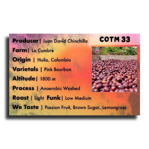 COTM 33 (Juan David Chinchilla | Anaerobic Pink Bourbon)