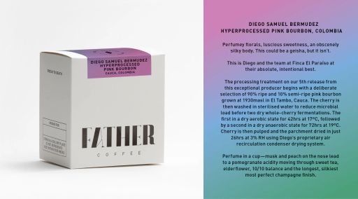 Diego Samuel Bermudez Hyperprocessed Pink Bourbon, Cauca, Colombia