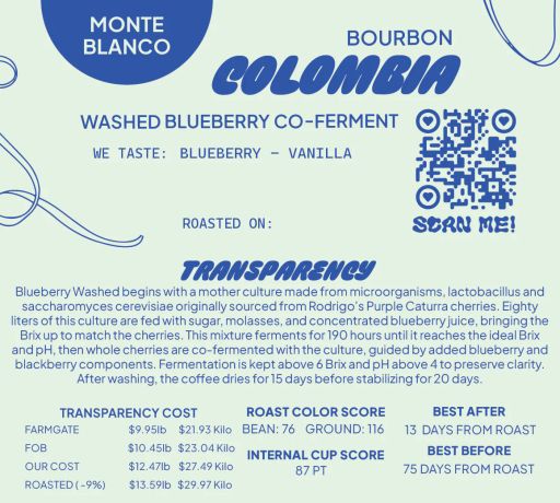 Colombia Washed Blueberry Co-Ferment