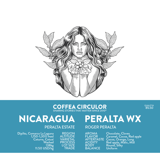 Nicaragua Peralta Washed WX (Espresso)