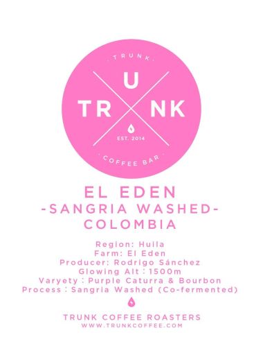 Colombia - EL EDEN | Purple Caturra, Bourbon Sangria Washed