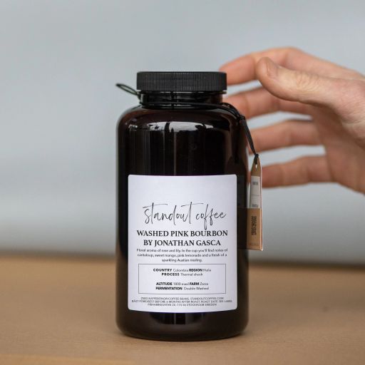 Double Ferment Thermal Shock Washed Pink Bourbon by Jonathan Gasca