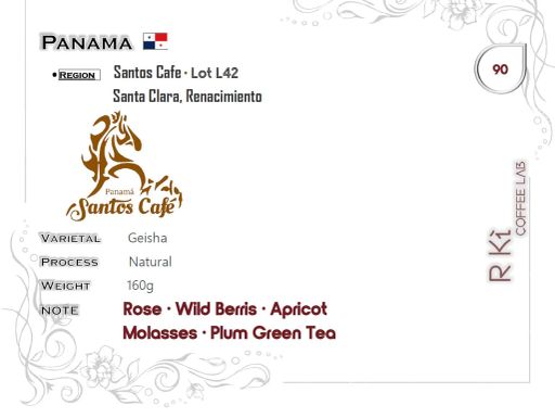 Panama-Santos Cafe Lot L42 Geisha Natural