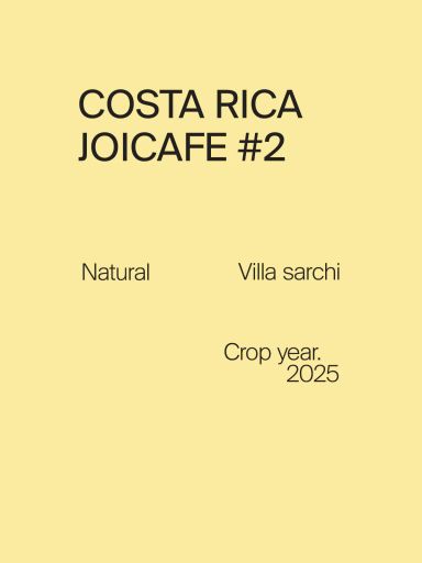 Costa Ria Joicafe #2 Villa Sarchi Natural